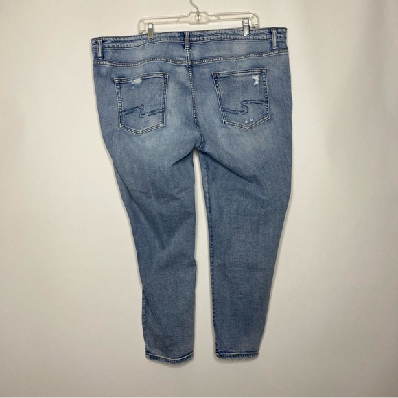 Silver Aiko Skinny Ankle Jeans with Paisley Embroidery 24 - Picture 2 of 12